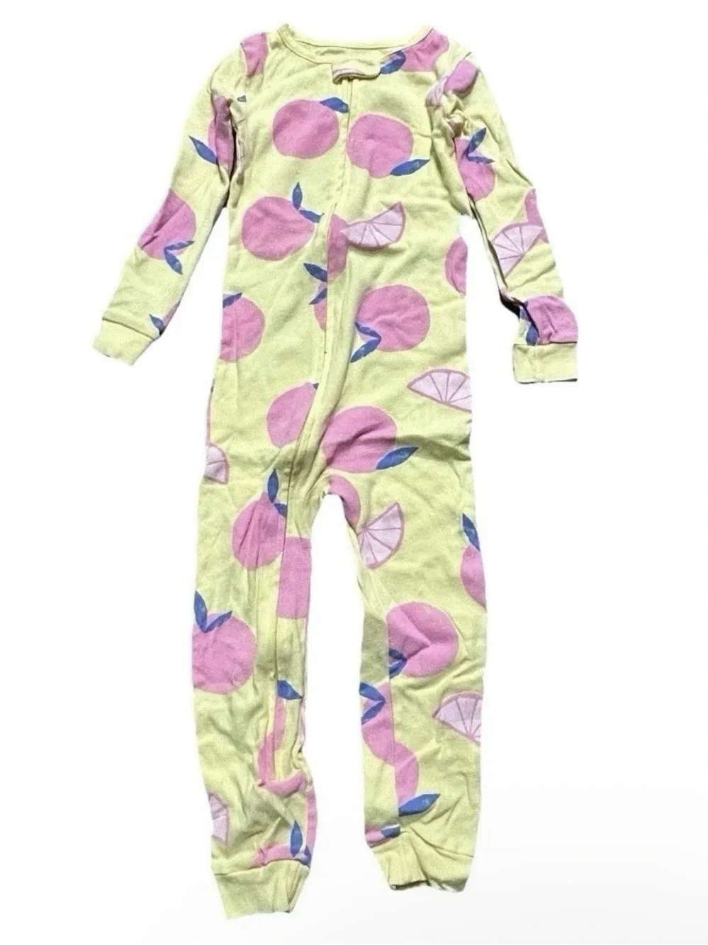 Toddler Girl One Piece Lightweight Footie Pajamas Size 4T